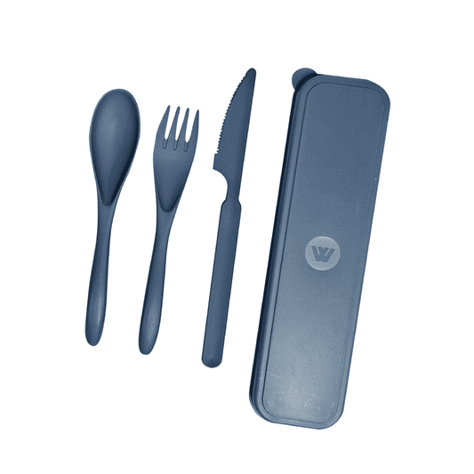 Wheat Straw Cutlery Set in Carry Case