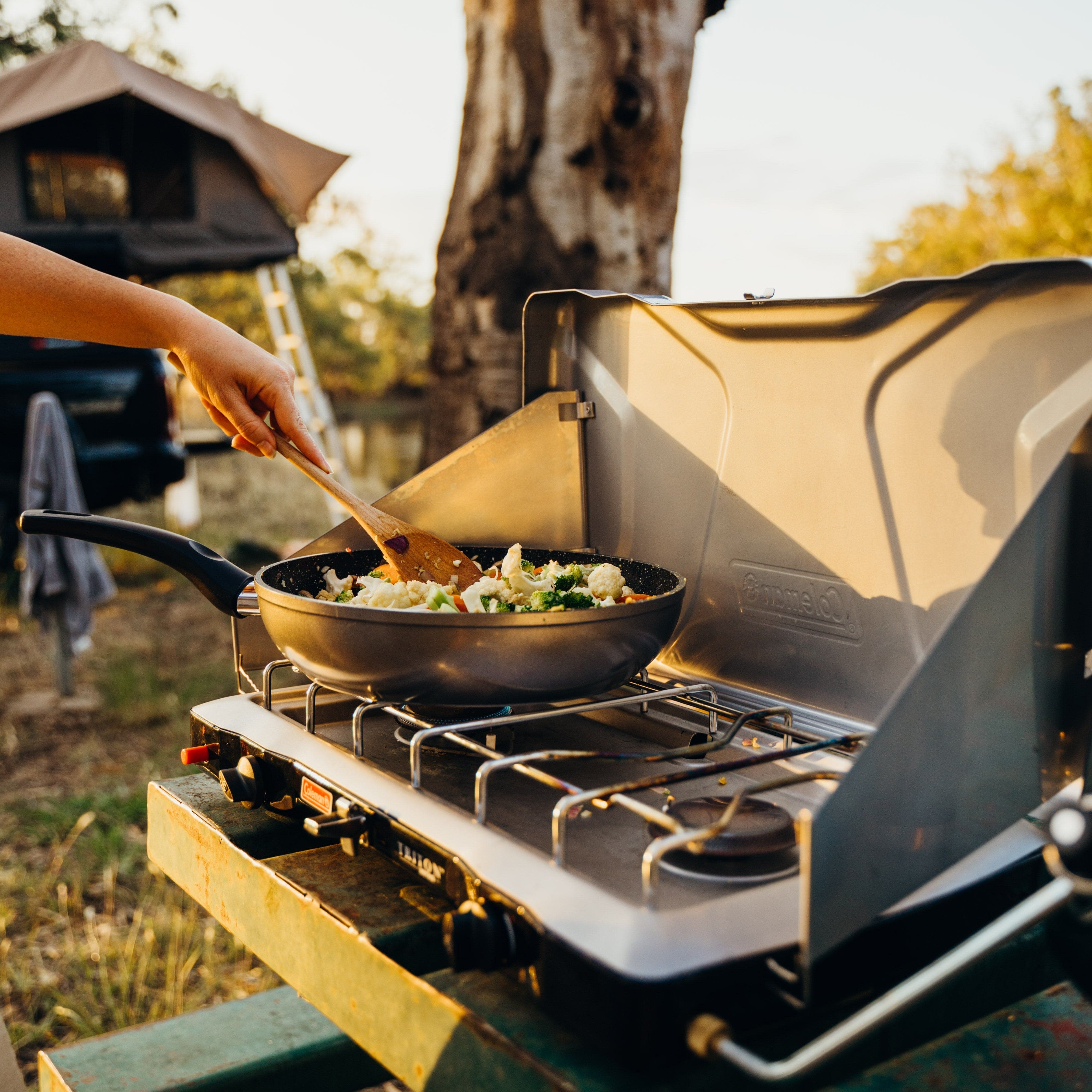 Coleman Triton 2 Burner Stove Bush Chef