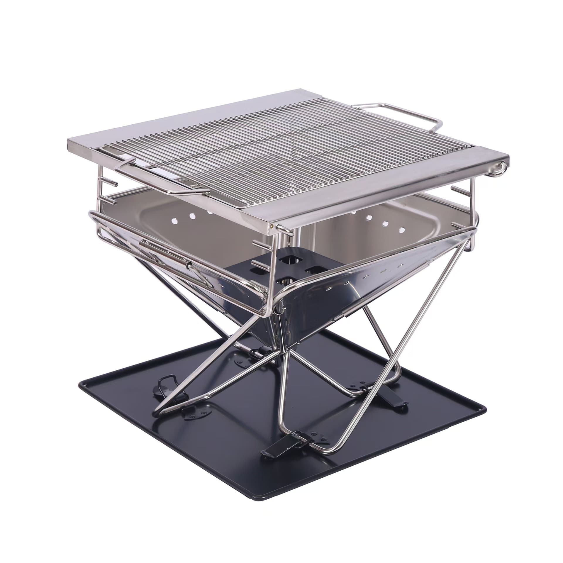 Folding Fire Pit and Grill