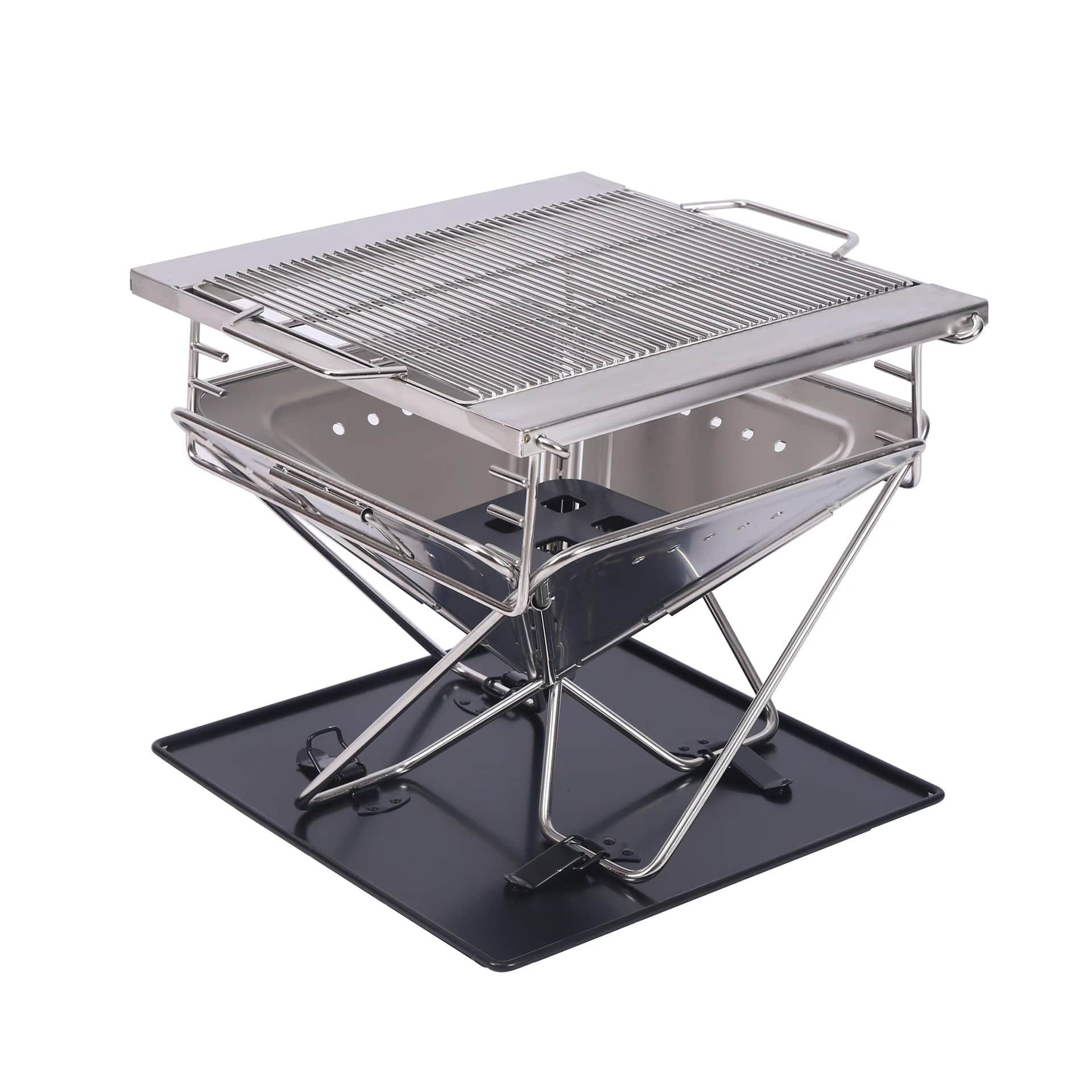 Folding Fire Pit and Grill
